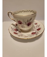 VINTAGE PARAGON TEA CUP AND SAUCER - &quot;FASCINATION&quot; FINE BONE CHINA ENGLAND - $33.85