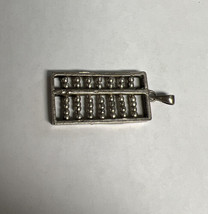 VTG Sterling Silver - Abacus Counting Frame Bracelet Charm - $15.84