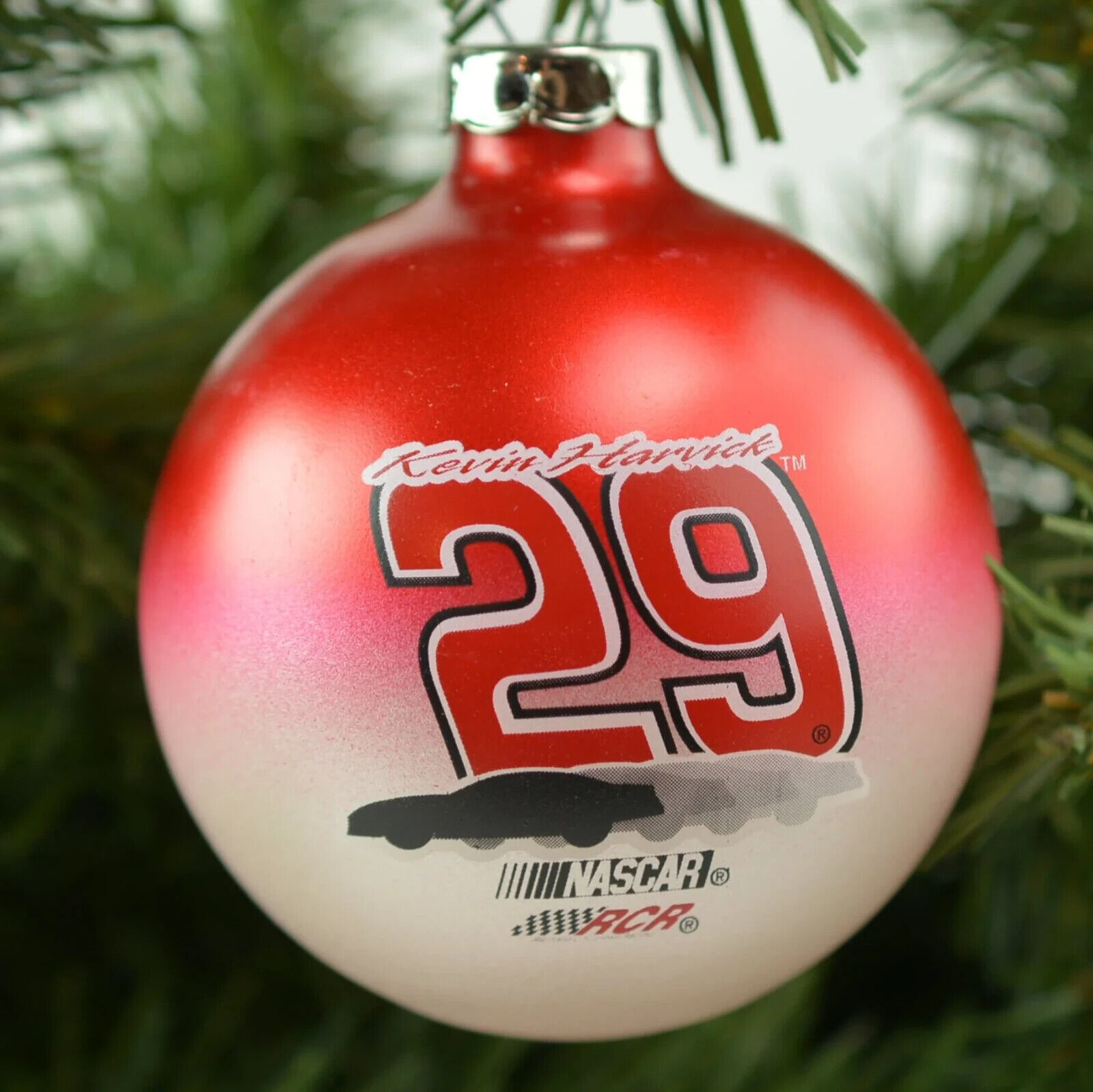 Kevin Harvick #29 NASCAR Collectors Series Glass Holiday Ornament