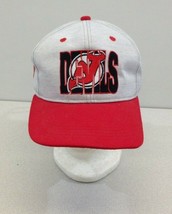 NHL New Jersey Devils Red And Gray Tie Back One Size  Baseball Cap   - £13.52 GBP