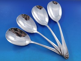 Daffodil by 1847 Rogers Bros Silverplate Serving Spoon Set of 4 pcs 8 3/... - £59.96 GBP