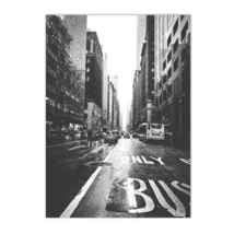 Art Canvas  print City  Street  Black and white poster - £14.38 GBP