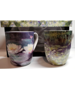 Monet 2 Cups Boxed Set Mcintosh Old Masters Mugs Water Lilies Bone China... - £37.39 GBP