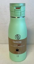 NEW Takeya 51288 Traveler 17oz MINT Insulated FlipLock Bottle stainless steel - £20.64 GBP
