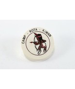 Vintage Camp Rota Kiwan Plastic Round Bow Arrow Boy Scout BSA Neckerchie... - $24.35 CAD