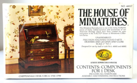 House of Miniatures Kit #40017 1:12 Chippendale Desk Circa 1750-1790 - $12.59