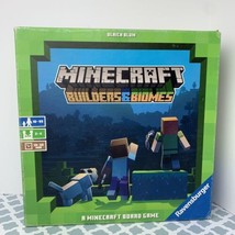 Minecraft Board Game Ravensburger Builders And Biomes 99% Complete In Box - £10.26 GBP