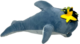 Seaworld Dolly Dolphin Classic 15" Collectible Plush Wearing Flower Wreath image 3