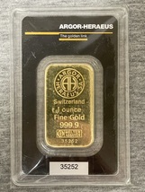 Gold Bar ARGOR-HERAEUS 1 Ounce Fine Gold 999.9 In Sealed Assay - £1,651.92 GBP