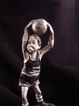 vintage Athletic Basketball figurine - pewter signed philip kraczkowski - Where  - £66.60 GBP