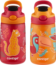 Contigo Aubrey Kids Cleanable Water Bottle with Silicone Straw and Spill... - £22.84 GBP