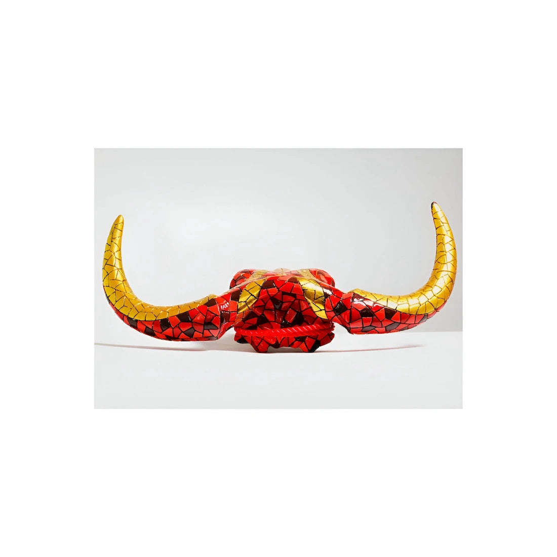 Barcino Designs Carnival Red Gold Skull Bull Item image 5