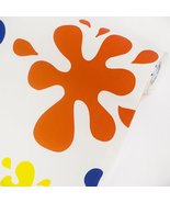 Color Splashes - Vinyl Self-Adhesive Wallpaper Prepasted Wall Stickers W... - £19.44 GBP