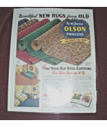 1944 Vintage Print Ad WWII Recycling Old Carpet for New for the War Effort - $9.78