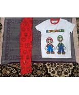 Super Mario Boys Short Sleeve Top and Sleep Pants Pajama Set 2-Piece Siz... - $277.32 MXN