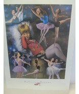 BALLERINA DREAMS Clement Micarelli 12 x 9 Print Young Dancer Dreaming of... - $223.70 MXN
