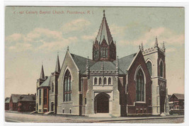 Calvary Baptist Church Providence Rhode Island 1909 postcard - £5.06 GBP