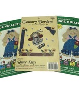 Dimensional Kidz Collection Iron-On Fabric Applique Kits Lot of 3 Bunny ... - £7.26 GBP