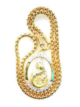 Gold Naga Magic Pedant with Golden Necklace Set Luxury Luck Charming Rare Amulet - £39.61 GBP