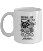 Coffee Mug Funny Once Upon  A Time There Was A Girl Cat Tattoo  - £11.85 GBP