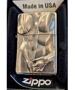 Rare 2016  Sexy Zipper Girl Zippo Lighter - $71.25