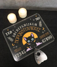 Cute And Creepy Black Bat Winged Cat Spirit Ouija Talking Board With Pla... - $29.99