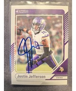 Justin Jefferson Hand Signed Football Card Autographed Minnesota Vikings... - $53.50 CAD