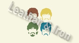 Beatles Pastel Art Design Vinyl Checkbook Cover - £6.89 GBP