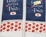 Set of 2 Same Printed Kitchen Towels (15&quot;x25&quot;) THIS HOUSE IS BLESSED BY ... - $11.87