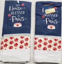 Set of 2 Same Printed Kitchen Towels (15&quot;x25&quot;) THIS HOUSE IS BLESSED BY ... - £9.49 GBP