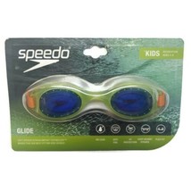 Speedo Glide Swimming Goggles Flex Fit Anti Fog Pool Lime Green Kids - £5.23 GBP