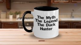 Duck Hunting Legend Mug White Two Tone Coffee Cup Gift for Duck Hunter Dad Funny - £18.63 GBP
