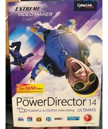 Cyberlink Power Director 14 Extreme Video Maker  2 Discs *Pre-Owned* i2 - $559.01 MXN