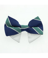 Formal Wear Navy Blue and Green Stripe Bow Tie with Hook &amp; Loop Wraps - ... - €8,80 EUR