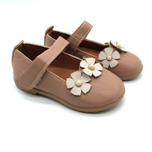 Bookee Toddler Girls Mary Jane Flats Faux Leather Hook &amp; Loop Brown 23 US 6 - £7.67 GBP