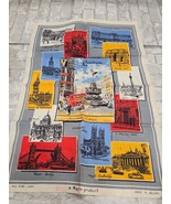 London Tea Towel Linen Landmarks Souvenir Kitchen Maylin Product Colorfu... - $27.34 CAD