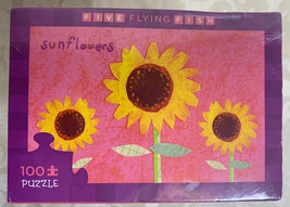 New Sealed Five Flying Fish 100 Piece Puzzles Sunflowers - £5.79 GBP