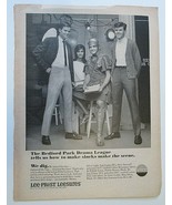 1966 Vtg Fashion Print Ad Fashion Lee Prest Leesures Bedford Park Drama Mod - £5.39 GBP