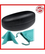 Leatherette Sunglasses Case for Large Frames - Scratch-Resistant Black - $31.66 CAD