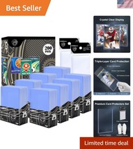 Double Protection Card Sleeves: 200 Hard Plastic and 200 Clear for Sport... - $29.99