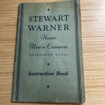 1933 Stewart-Warner Home Movie Camera Hollywood instruction manual,softc... - £7.50 GBP