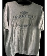 landers harley-davidson Hot Springs Arkansas men&#39;s XL gray tee shirt - $479.50 MXN