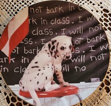 Hamilton Collection ~ Comical Dalmatians Plate 0333B ~ I Will Not Bark In Class - $26.18