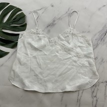 Fantasies Morgan Taylor Womens Vintage Camisole Top Size M White Floral ... - $23.75