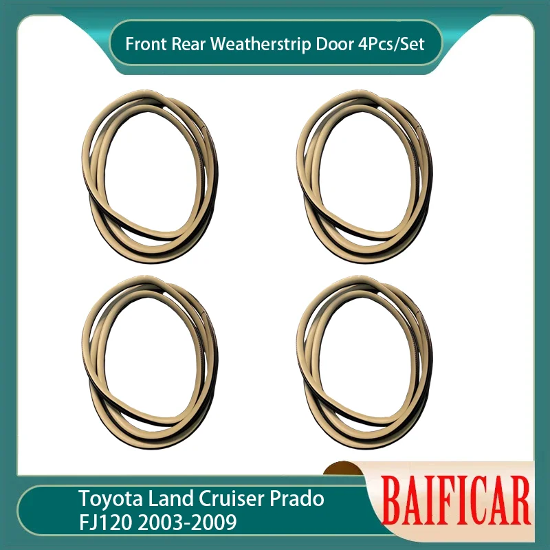Baificar  New Front Rear Weatherstrip Door 4Pcs/Set 6233260090C0 For   Cruiser P - £376.38 GBP