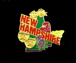 1997 New Hampshire Souvenir Pin Vintage Bird Pinback Quest Americas Best Qvc - £10.38 GBP