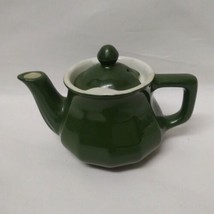 Shenango 150 China Hot Water Tea Pot Green White Restaurant Single Serving - $21.95