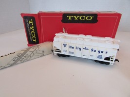 Tyco 332 HO Covered Hopper Holly Sugar GACX 42764 White Built  Boxed - $15.79