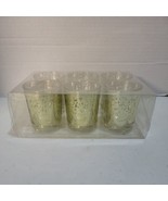 Gold Flake Glass Votive/Tealight Candle Holders 6 Pack - $9.25 CAD