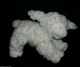 8&quot; Baby Gund White Lamb Winky Easter Sheep Rattle Stuffed Animal Plush Toy Soft - £14.95 GBP